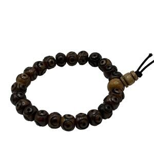 Yak and Yeti Wood Bead Bracelet
